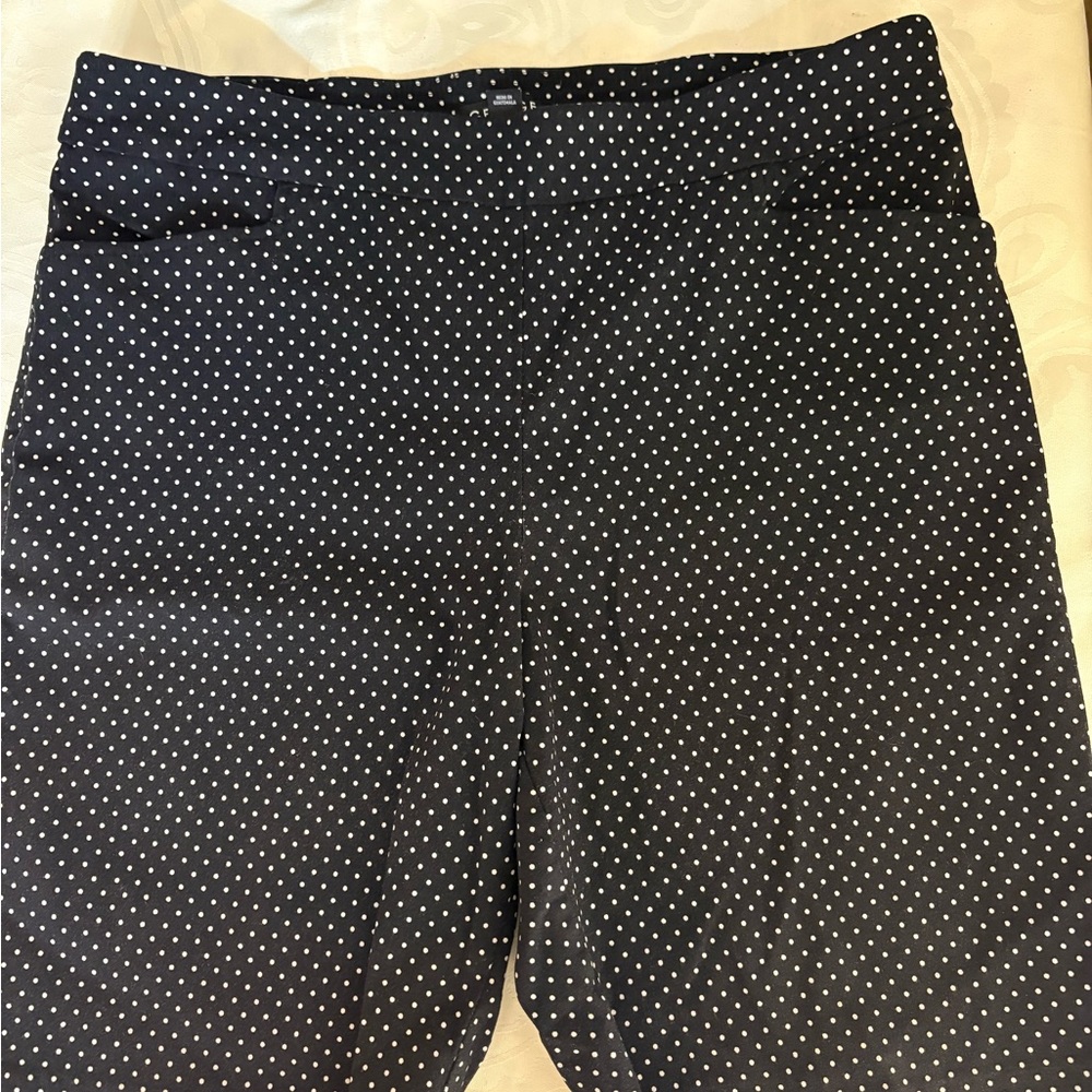George Black High-Waist white Polka Dot Shorts - size LRG 12/14